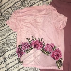 A short/ skirt with a crop top